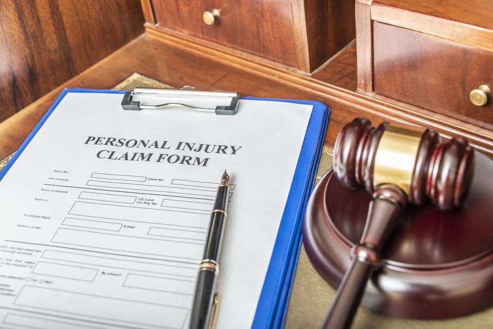 Medical malpractice claim form for attorneys, including compensation calculation.






