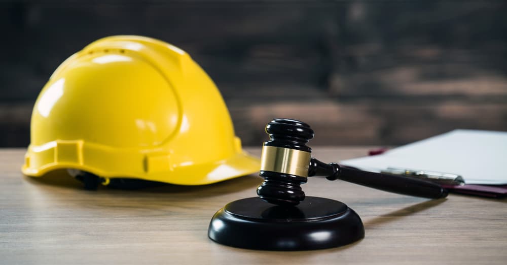 Law and justice concept focusing on construction law and labor law themes.






